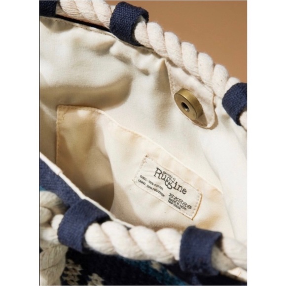 🥳HP🥳 Ruggine Handwoven Navajo Pattern Bucket Shoulder bag - Picture 5 of 8